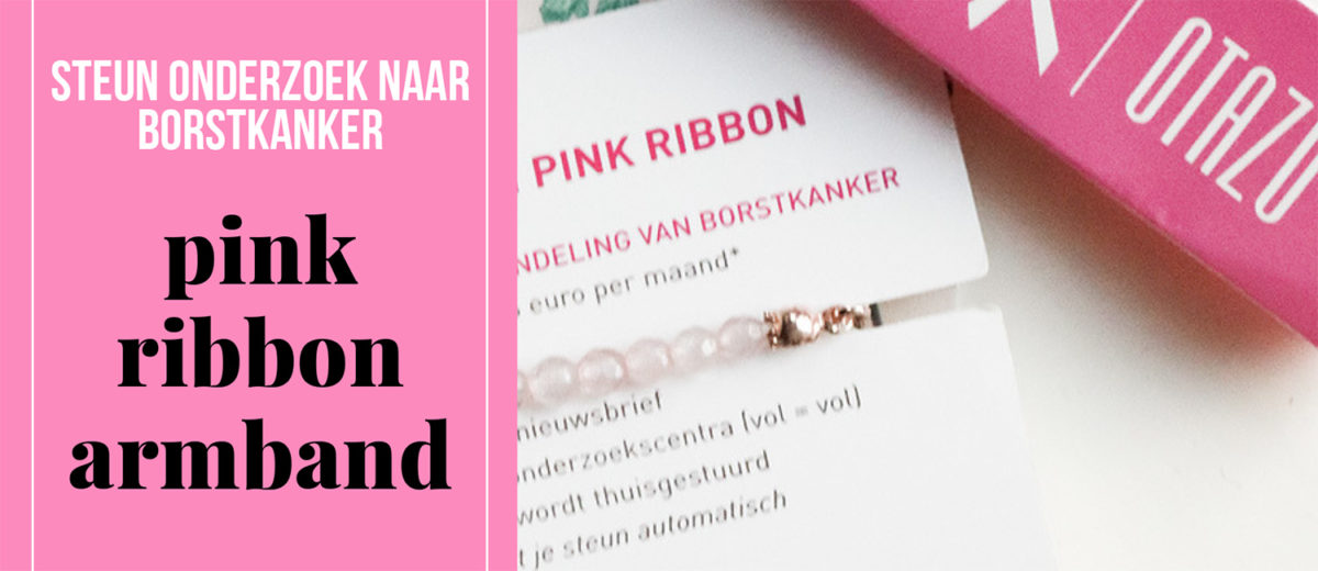 pink ribbon armband otaza designer sierraden thebiggerblog